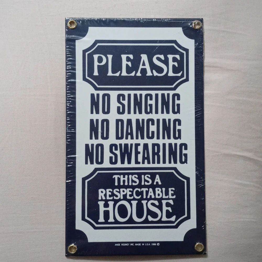 Metal sign
